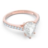 Solitaire Pear Sazaila Ring