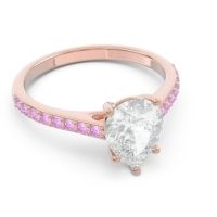 Solitaire Pear Sazaila Ring