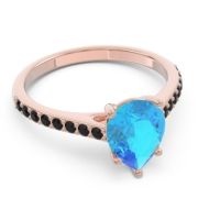 Solitaire Pear Sazaila Ring