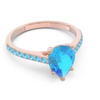 Solitaire Pear Sazaila Ring