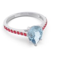 Solitaire Pear Sazaila Ring