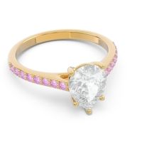 Solitaire Pear Sazaila Ring