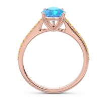 Solitaire Pear Sazaila Ring