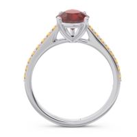 Solitaire Pear Sazaila Ring