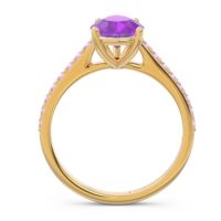 Solitaire Pear Sazaila Ring