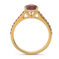Solitaire Pear Sazaila Ring