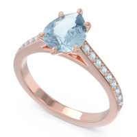 Cathedral Pave Pear Varanda Ring