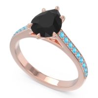 Cathedral Pave Pear Varanda Ring