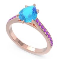 Cathedral Pave Pear Varanda Ring