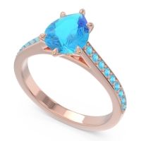 Cathedral Pave Pear Varanda Ring