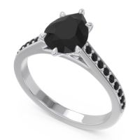 Cathedral Pave Pear Varanda Ring