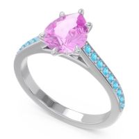 Cathedral Pave Pear Varanda Ring