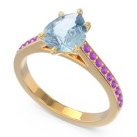 Cathedral Pave Pear Varanda Ring
