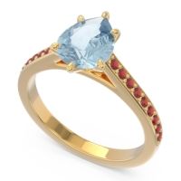 Cathedral Pave Pear Varanda Ring