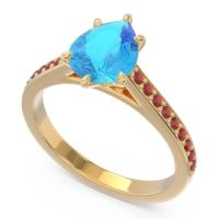 Cathedral Pave Pear Varanda Ring