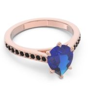 Cathedral Pave Pear Varanda Ring