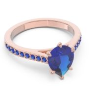 Cathedral Pave Pear Varanda Ring