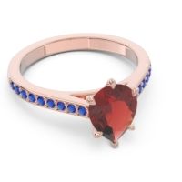 Cathedral Pave Pear Varanda Ring