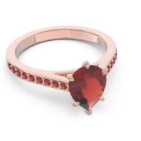 Cathedral Pave Pear Varanda Ring