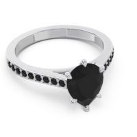 Cathedral Pave Pear Varanda Ring