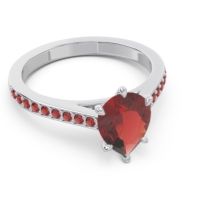 Cathedral Pave Pear Varanda Ring
