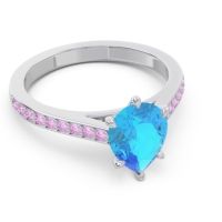 Cathedral Pave Pear Varanda Ring