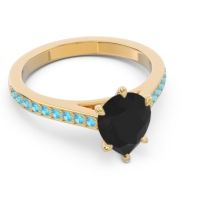 Cathedral Pave Pear Varanda Ring