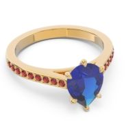 Cathedral Pave Pear Varanda Ring