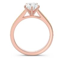 Cathedral Pave Pear Varanda Ring
