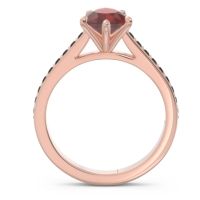 Cathedral Pave Pear Varanda Ring