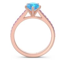 Cathedral Pave Pear Varanda Ring