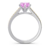 Cathedral Pave Pear Varanda Ring