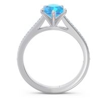 Cathedral Pave Pear Varanda Ring