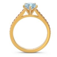 Cathedral Pave Pear Varanda Ring
