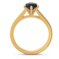 Cathedral Pave Pear Varanda Ring