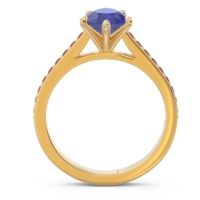 Cathedral Pave Pear Varanda Ring