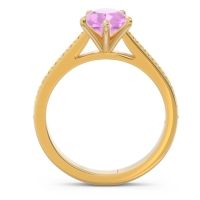 Cathedral Pave Pear Varanda Ring