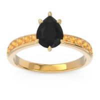 Pave Pear Dadha Ring