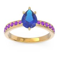 Pave Pear Dadha Ring