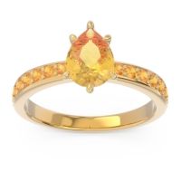 Pave Pear Dadha Ring