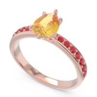 Pave Pear Dadha Ring