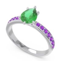 Pave Pear Dadha Ring