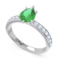 Pave Pear Dadha Ring