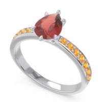 Pave Pear Dadha Ring