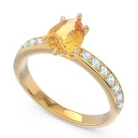 Pave Pear Dadha Ring