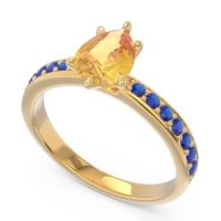 Pave Pear Dadha Ring