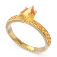Pave Pear Dadha Ring