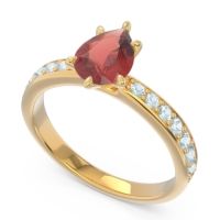 Pave Pear Dadha Ring