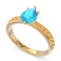 Pave Pear Dadha Ring