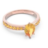 Pave Pear Dadha Ring